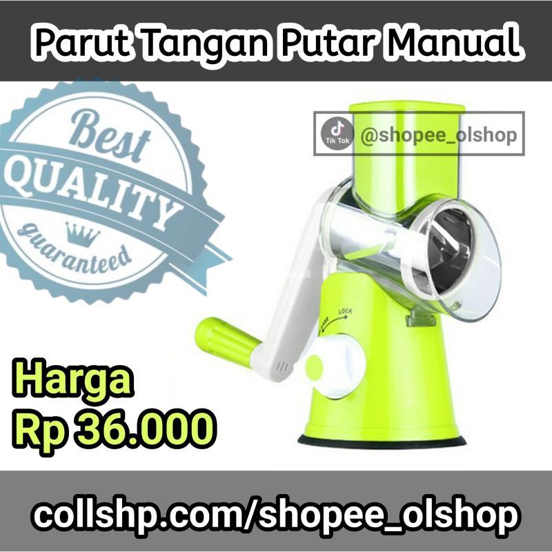 Parutan Putar Buah Sayur Manual Cheese Grater Pemarut Tangan Multifungsi - Jakarta Barat