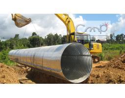Gorong Gorong Baja Armco Corrugated Steel Guardrail - Medan 