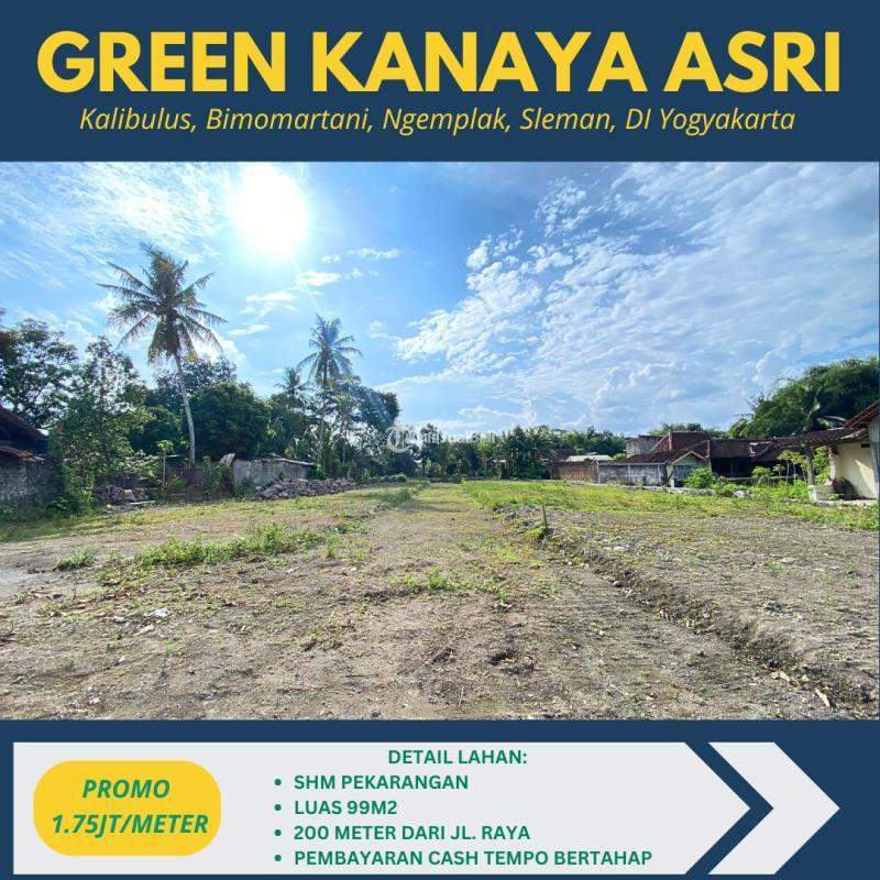 Dijual Tanah Pekarangan Luas 99m2 SHM Strategis - Sleman