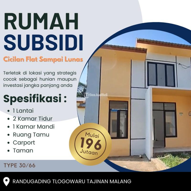 Dijual Rumah Perumahan Murah Minimalis Tipe 30 SHM 2KT 1KM - Malang