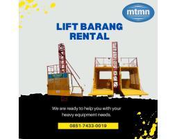 Sewa Lift Barang Proyek  Aman, Kuat, dan Siap Pakai - Malang 