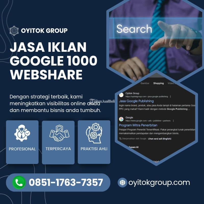 Jasa Iklan Google 1000 Webshare - Malang Kota