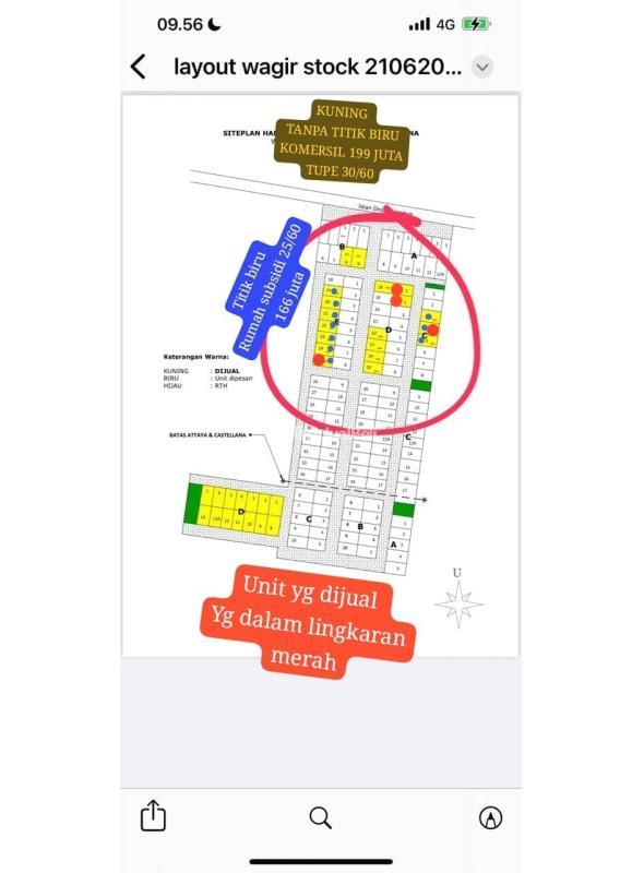 Dijual Rumah Subsidi 2KT 1KM SHM Murah Dekat Sukun - Malang