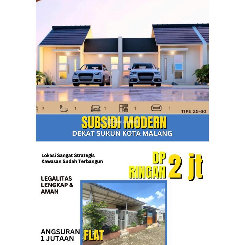 Dijual Rumah Subsidi 2KT 1KM SHM Murah Dekat Sukun - Malang