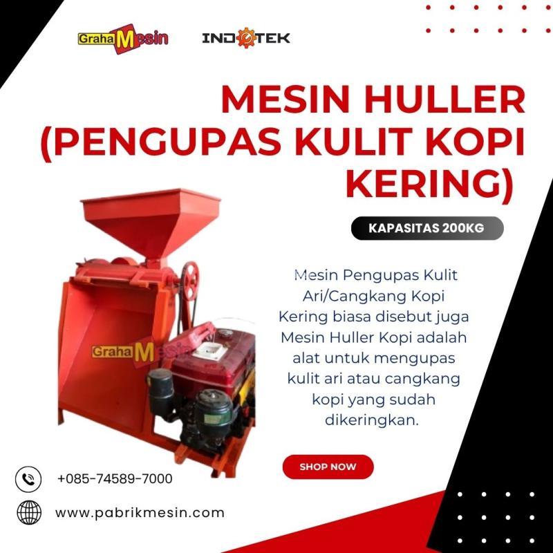 Mesin Huller atau Pengupas Kulit Ari Cangkang Kopi Kering - Malang