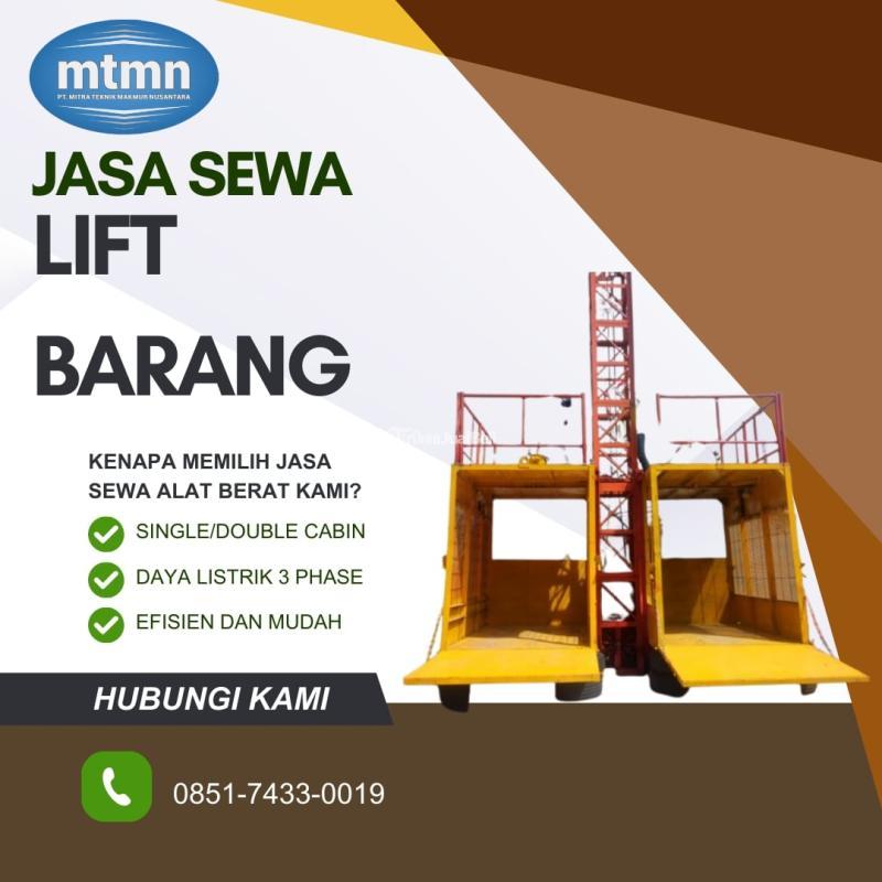 Jasa Sewa Lift Barang Proyek Aman, Efisien, dan Siap Pakai - Banjarnegara