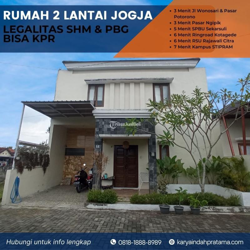 Dijual Rumah 2 Lantai Minimalis Kavling Siap Bangun dlm Perum di Banguntapan Bisa KPR - Bantul