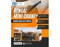 Sewa Alat Proyek Rental Mini Crane 500 kg - 1 Ton - Bandung
