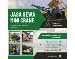 Sewa Mini Crane Termurah  Terpercaya PT MT - Bekasi Kota