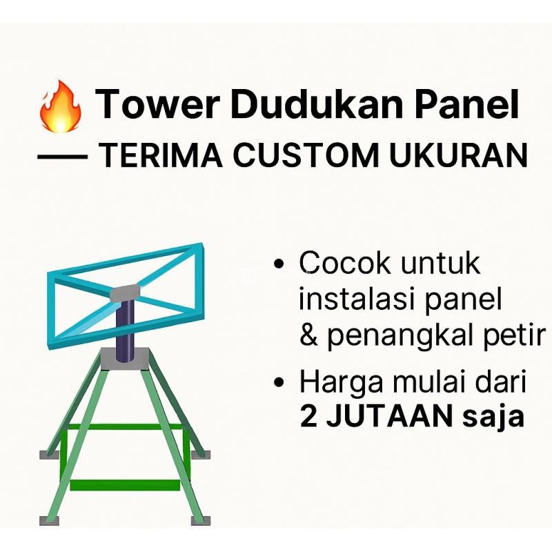 Supplier Tower Dudukan Panel, Terima Custom Order - Bekasi