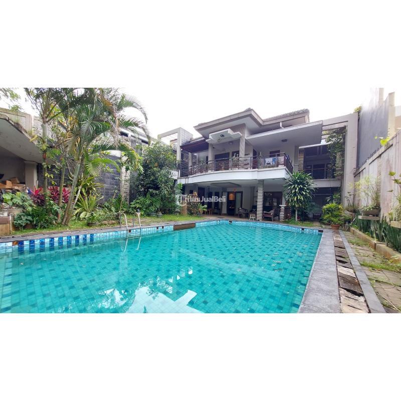 Dijual Rumah Sejuk 2 Lantai, LT. 560m2, LB. 500m2, SHM, Full Furnish ada Kolam Renang di Bukit Golf Sentul - Bogor