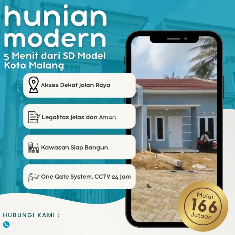 Dijual Rumah Hunian Modern Tipe 30 SHM 2KT 1KM Lokasi Tajinan - Malang