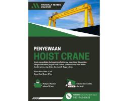 Sewa Alat Hoist Crane Terpercaya Seluiruh Indonesia PT Mandala Teknik Makmur - Jakarta Utara