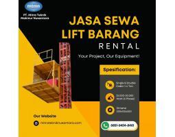 Sewa Lift Proyek Passenger dan Barang Kapasitas 1-4 Ton - Gianyar