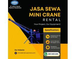 Sewa Mini Crane dan Hoist Crane Proyek Bangunan Kapasitas 250 Kg hingga 2 Ton - Ambon