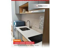 Disewakan Apartemen Taman Anggrek Residences Fully Furnished 1 Bed tipe Studio, Pool View - Jakarta Barat 