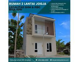 Dijual Rumah Cluster 2 Lantai di Banguntapan Dekat Giwangan Kotagede,Gedong Kuning SHM - Bantul 