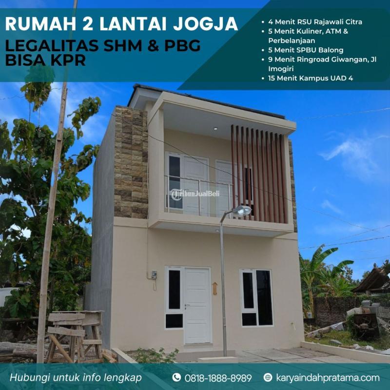 Dijual Rumah Cluster 2 Lantai di Banguntapan Dekat Giwangan Kotagede,Gedong Kuning SHM - Bantul