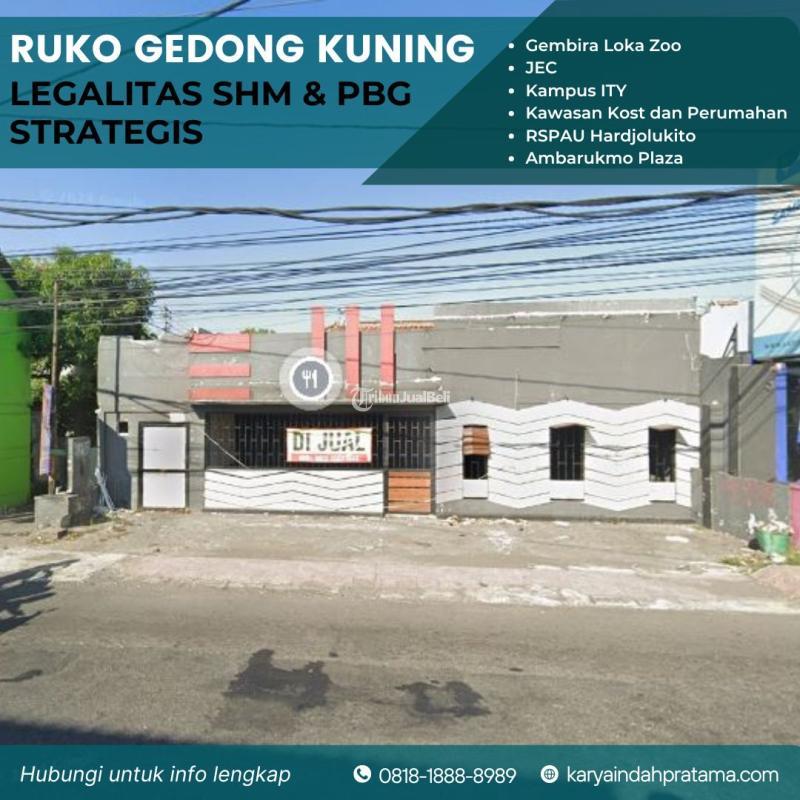 Dijual Ruko di JL Gedong Kuning Banguntapan Dekat Gembira Loka,Balkot, Jogja Kota SHM - Bantul