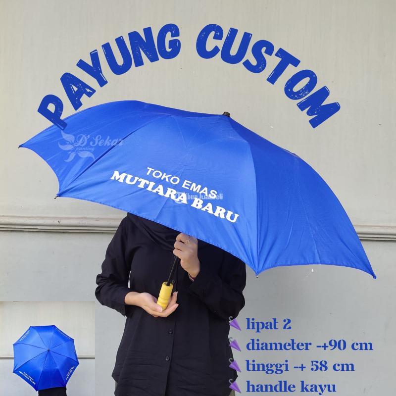Payung Promosi Lipat 3 Murah Custom - Klungkung 