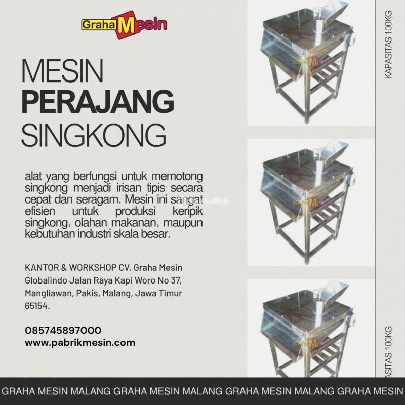 Mesin Perajang Singkong Graha Mesin - Malang