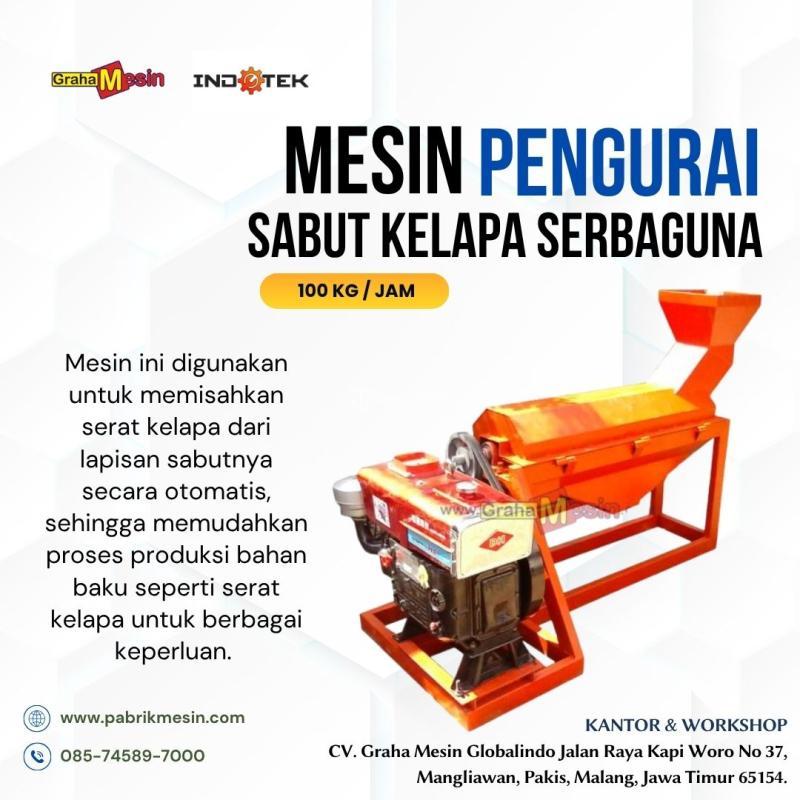 Terbaru Mesin Pengurai Sabut Kelapa Serbaguna Graha Mesin - Malang