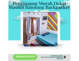 Disewakan Penginapan Murah Dekat Stasiun Backpacker Dekat Wisata - Bandung 