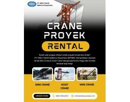 Sewa Mini Crane, Hoist Crane Proyek Konstruksi - Samarinda 
