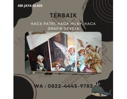 Motif Yesus Kaca Patri Grafir Inlay Gereja - Ngada