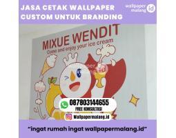 Jasa Cetak Wallpaper Custom Untuk Branding - Malang Kota