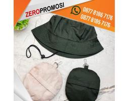 Topi Gunung Bucket Hat Topi Rimba Lipat Cetak Logo Murah - Tangerang Kota
