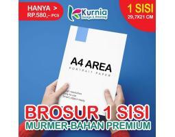 Cetak Brosur Satu Sisi Murah Kualitas Premium Free Desain Revisi Sampai Acc - Sidoarjo