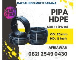 Pipa HDPE PN16 Ukuran 20mm. Cocok Untuk Instalasi Air Rumah dan Industri - Jakarta Timur
