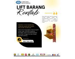 Sewa Lift Barang  Lift Passenger Proyek  Kapasitas 14 Ton, Aman  Profesional MTMN - Kutai Kertanegara