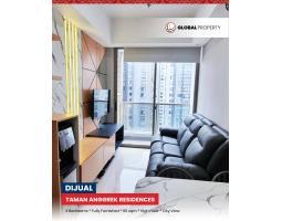 Dijual Apartemen Fully Furnished, Taman Anggrek Residences 3 Bed, High Floor at Tanjung Duren- Jakarta Barat