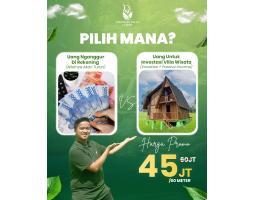 Tanah Dijual Luas 60 m2 SHM di Kavling Wisata Alam dan Air Terjun - Subang