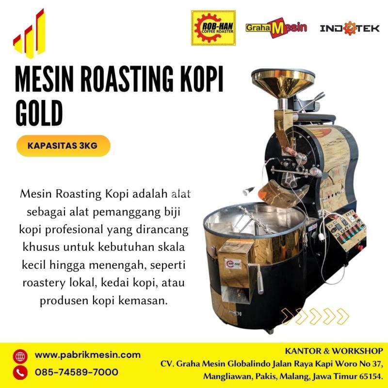 Mesin Roasting Kopi Gold Kap 3KG Graha Mesin - Malang