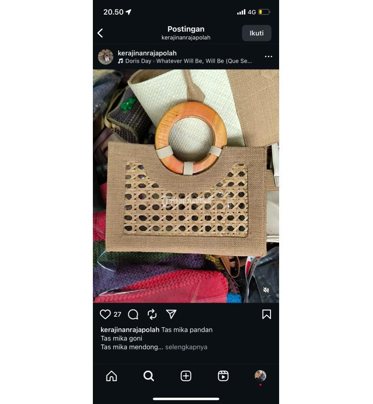 Tas Lebaran Pandan Produk Rajapolah - Tasikmalaya