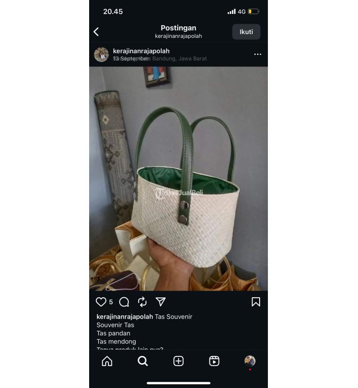 Tas Lebaran Pandan Produk Rajapolah - Tasikmalaya