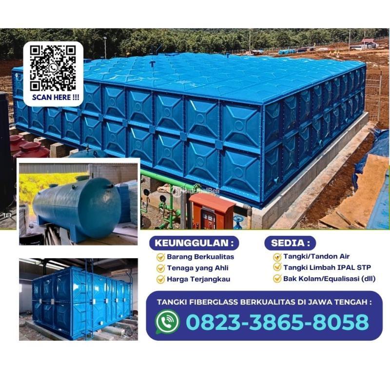 Tangki Fiberglass FRP, Tangki Panel 12000 Liter - Surakarta Jawa Tengah
