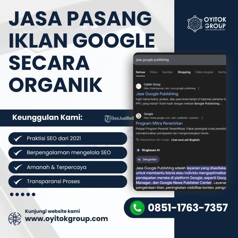 Jasa Pasang Iklan Google Secara Organik - Malang Kota