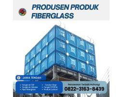 Tangki Fiberglass Biru Dibuat Untuk Tahan Puluhan Tahun - Purbalingga