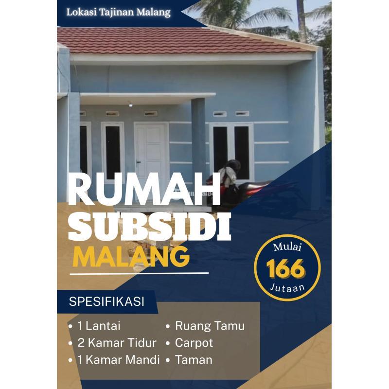 Dijual Rumah Subsidi Murah 2KT 1KM Lokasi Tajinan Dekat Pasar Induk Gadang - Malang