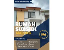 Dijual Rumah Hunian Subsidi Minimalis Dekat Kampus Poltek - Malang