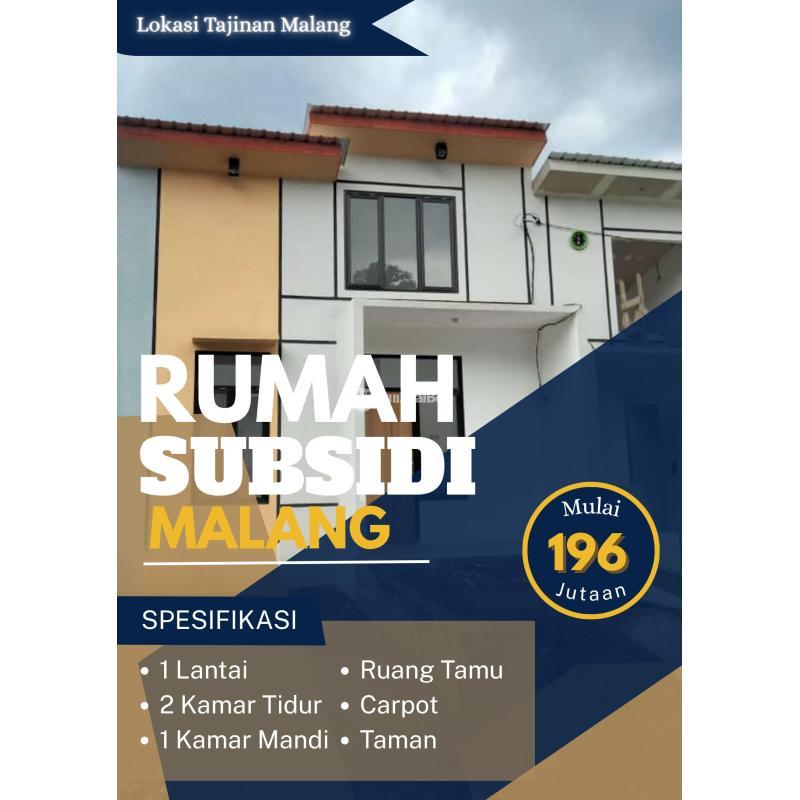Dijual Rumah Hunian Subsidi Minimalis Dekat Kampus Poltek - Malang