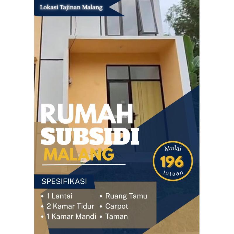 Dijual Rumah Subsidi 2KT 1KM Area Sumbersuko - Malang