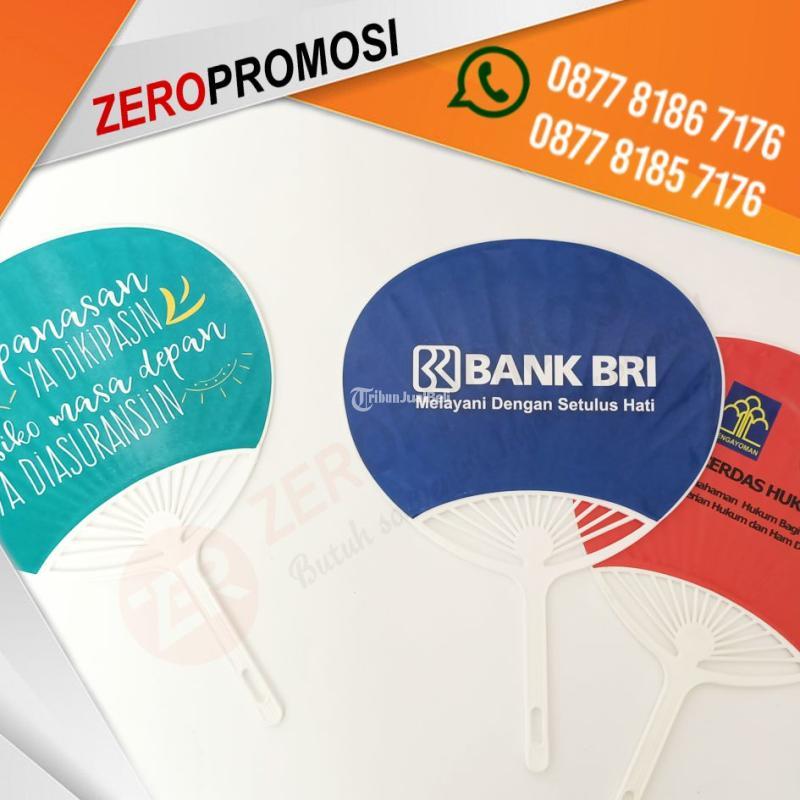 Souvenir Kipas Kerang Sticker Custom Logo Desain - Tangerang Kota