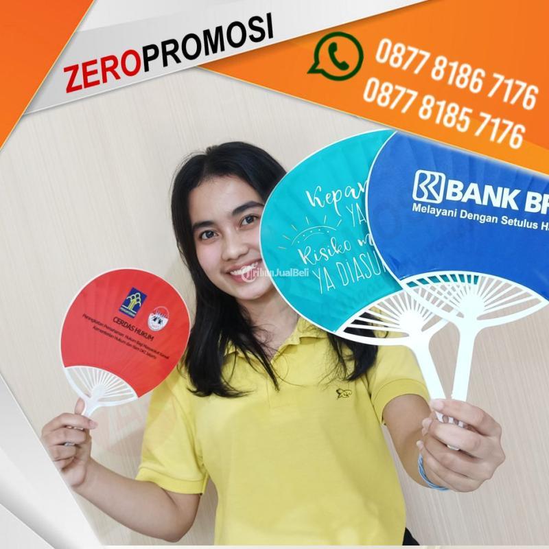 Souvenir Kipas Kerang Sticker Custom Logo Desain - Tangerang Kota