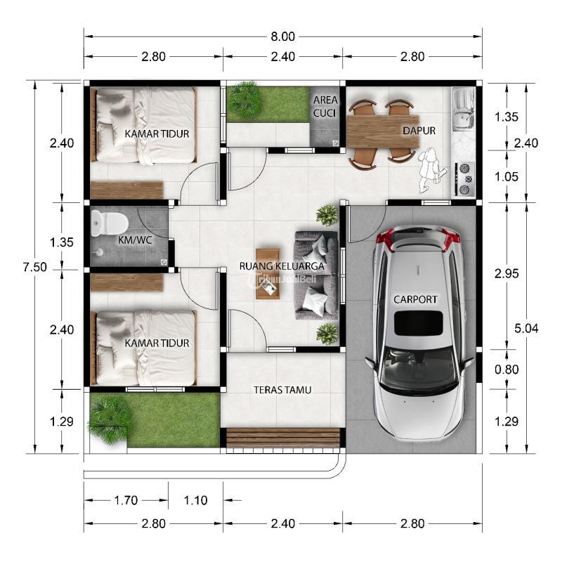 Dijual Rumah Murah, Tipe 45, 2KT, 1KM, SHM, di Pandaan Bangil, Modern, Lokasi Strategis, DP 0, Bebas Banjir, Nempel Gerbang Tol Bangil - Pasuruan
