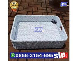 Nampan Apung Rotan Sintetis Rangka Aluminium - Batu